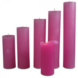 Candele Rosa Pallido - Piccola 17 Cm
