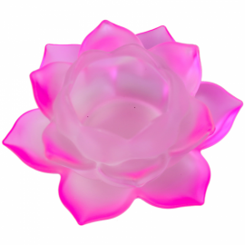 Illuminazione Atmosferica Loto - Vetro - Rosa