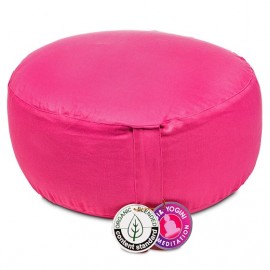 Cuscino meditazione rosa cotone organico