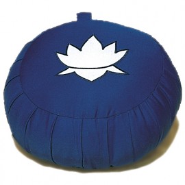 Cuscino rotondo in Kapok blu