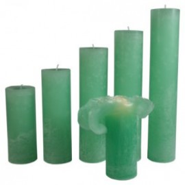 Candele Verde Pastello - Piccola 17 Cm