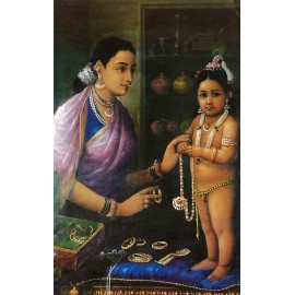 Yashoda adorando Krishna
