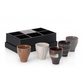 Cup Set "Kotarou" Ceramics, 5 Assorted